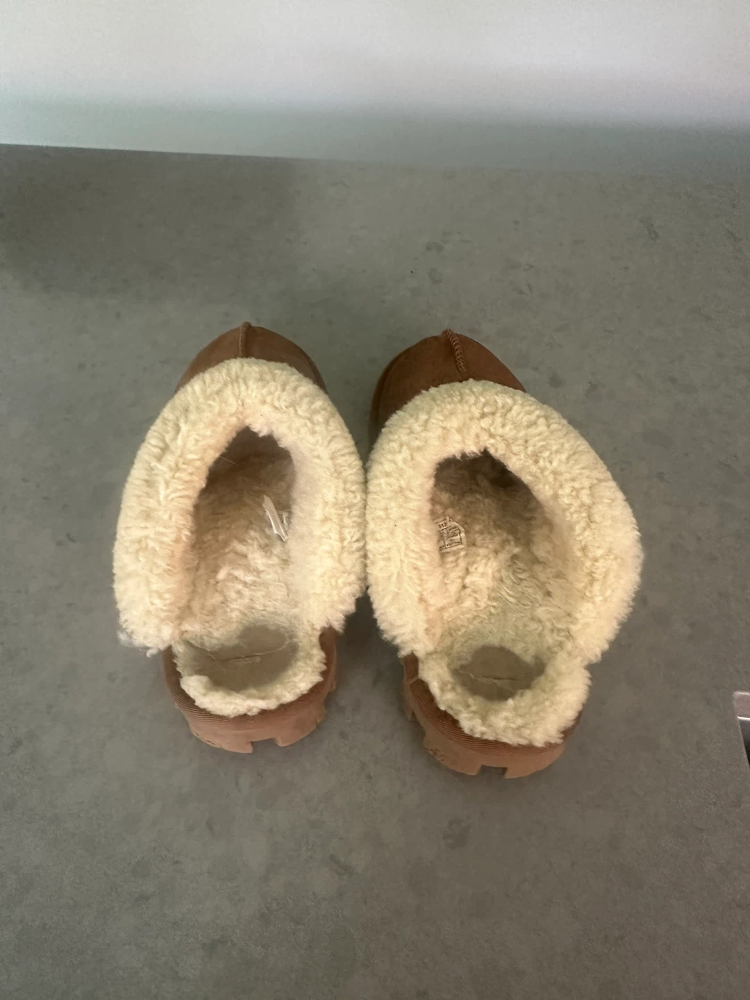 UGG Australia Brown Suede Shearling Lined Clogs Size 7 - photo 3