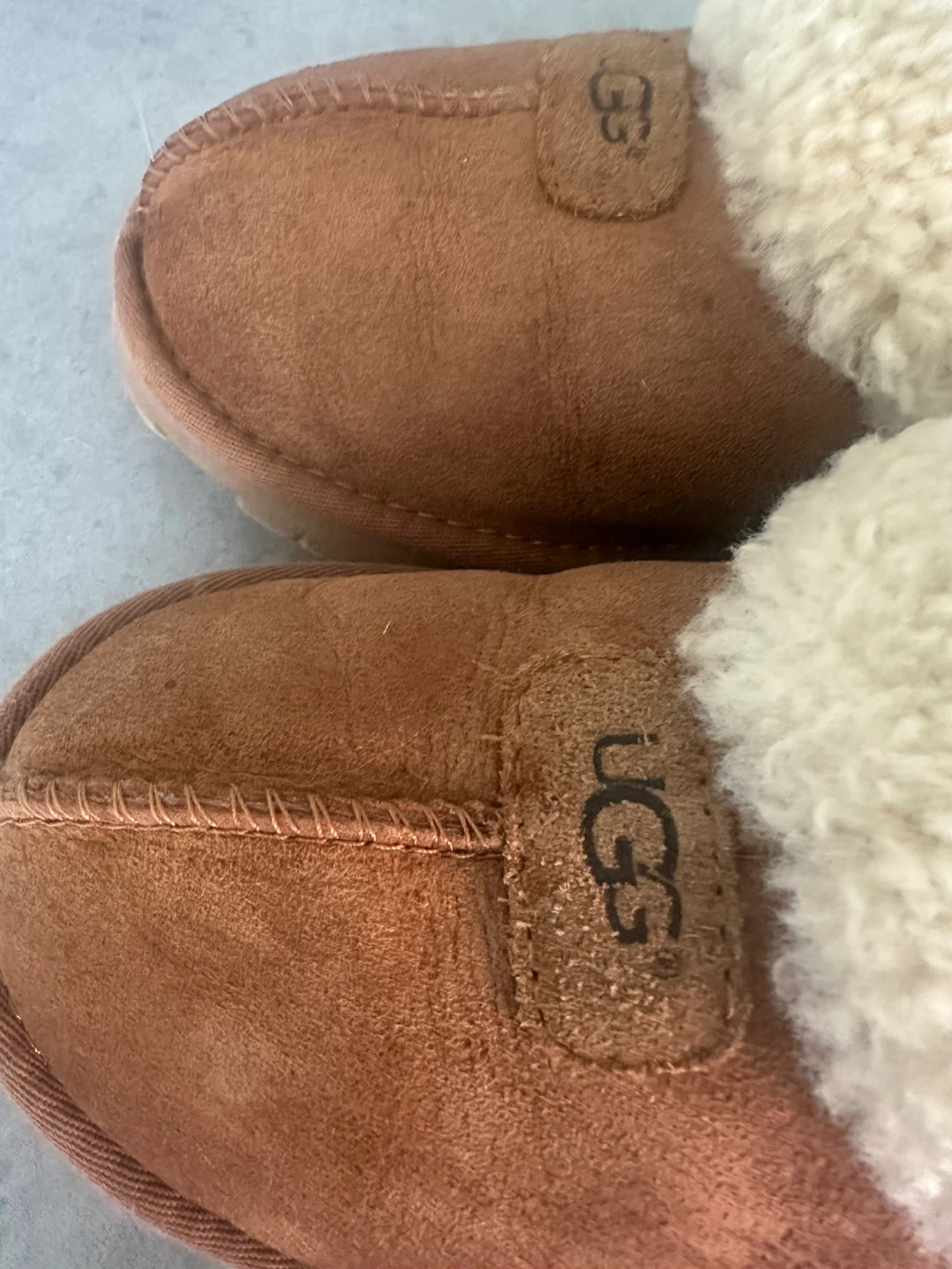 UGG Australia Brown Suede Shearling Lined Clogs Size 7 - photo 4
