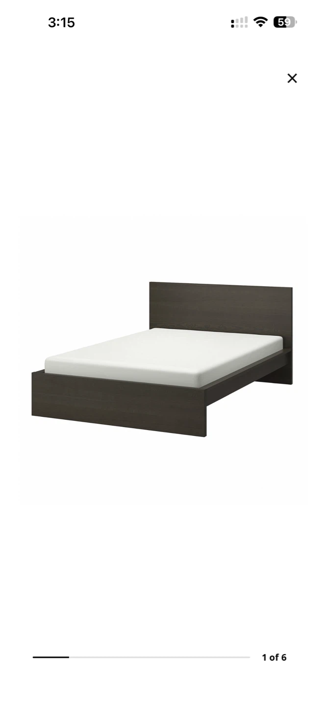 IKEA MALM Bed Frame - Dark Brown