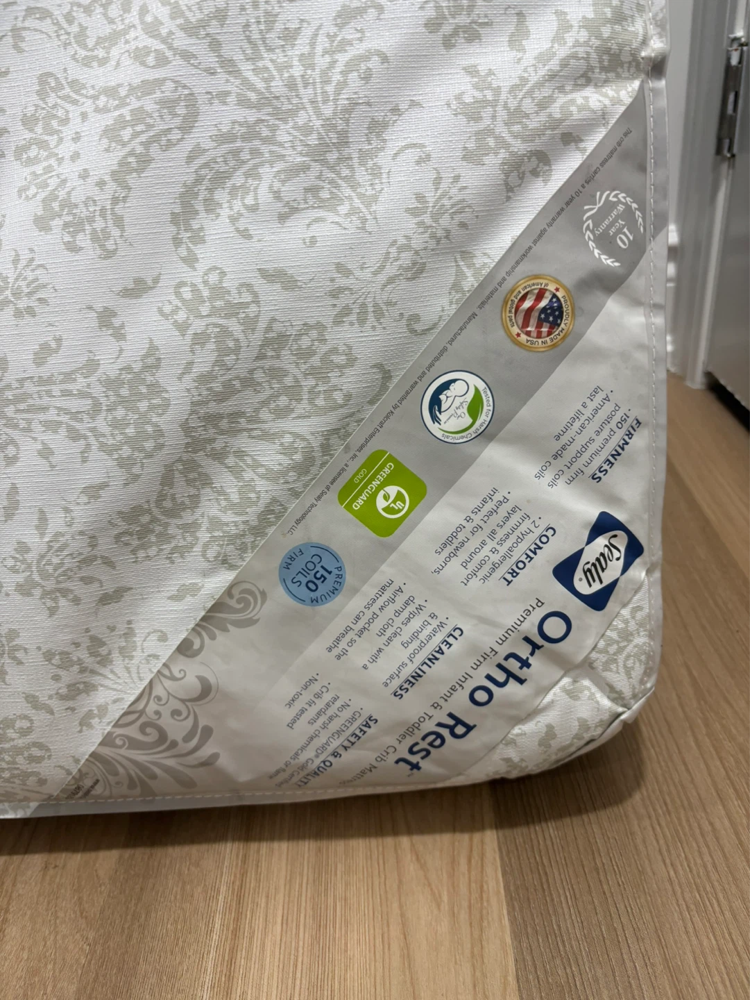 Sealy Ortho Rest Premium Firm Infant & Toddler Crib Mattress - photo 2