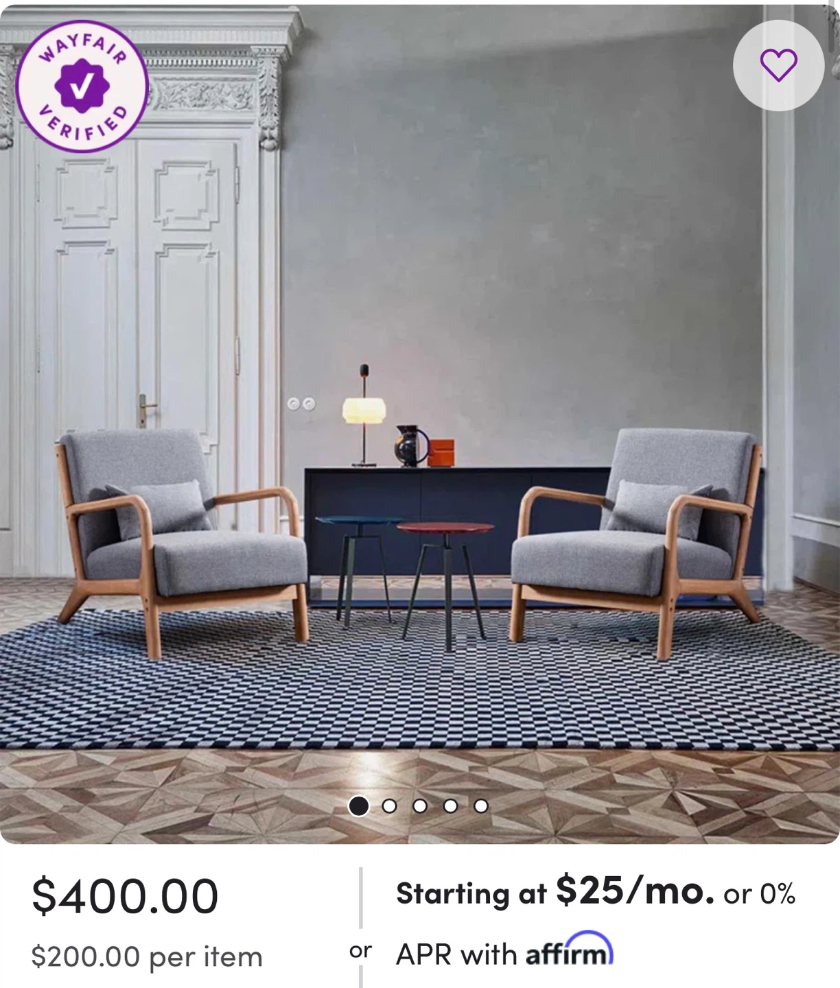 Wayfair Verified: Accent Armchair