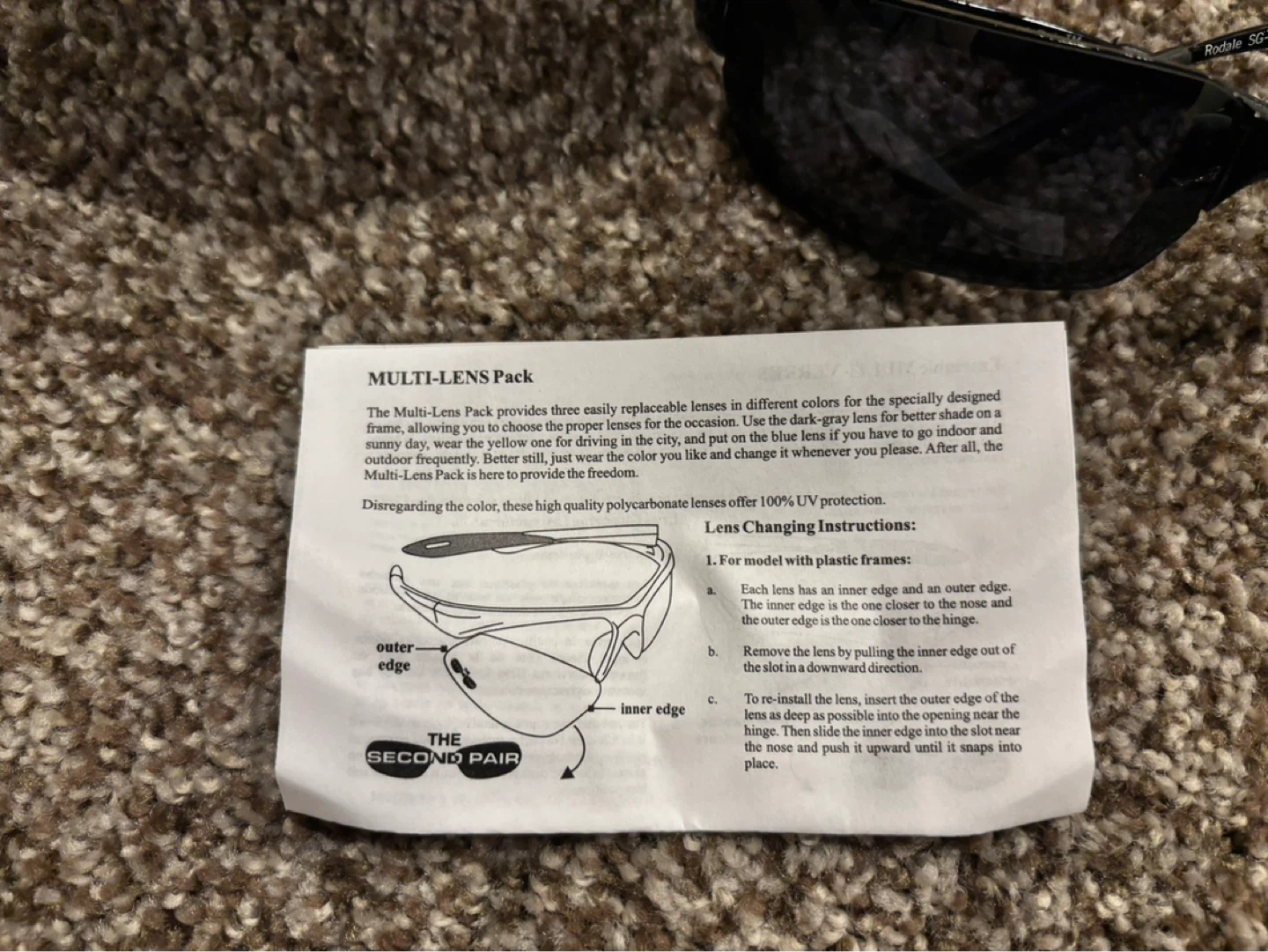 NEW Rodale Multi-Lens Sports Sunglasses Pack (3 Colors/ Lenses) - photo 5