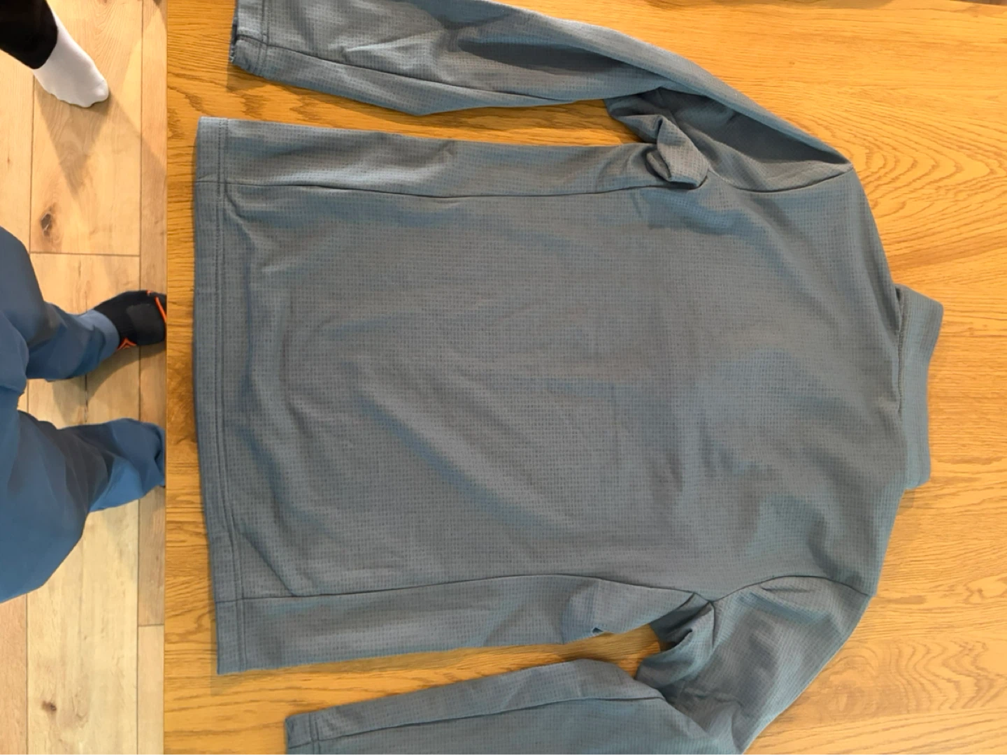 Woods Aquila Men's Grid-Backed Fleece Pullover - Grey - Size L - photo 2