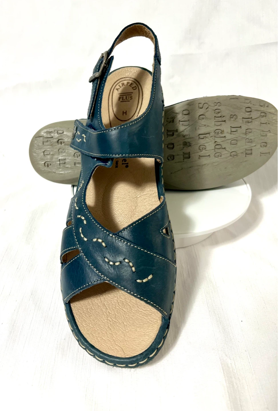 Josef Seibel Blue Leather Sandals - photo 3