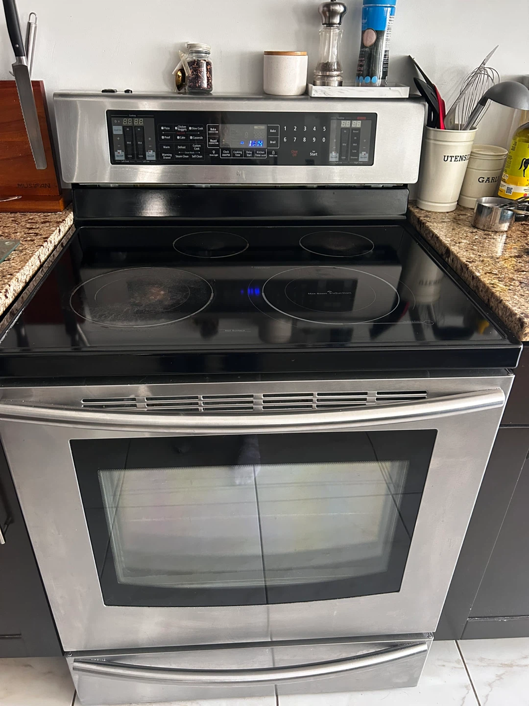 Stainless steel Samsung Electric Range