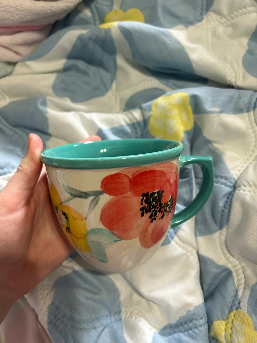 The pioneer woman flower mug