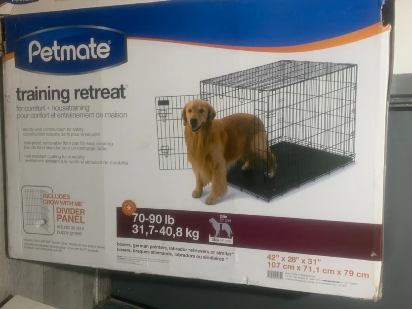 Dog crate kennel XL 42”