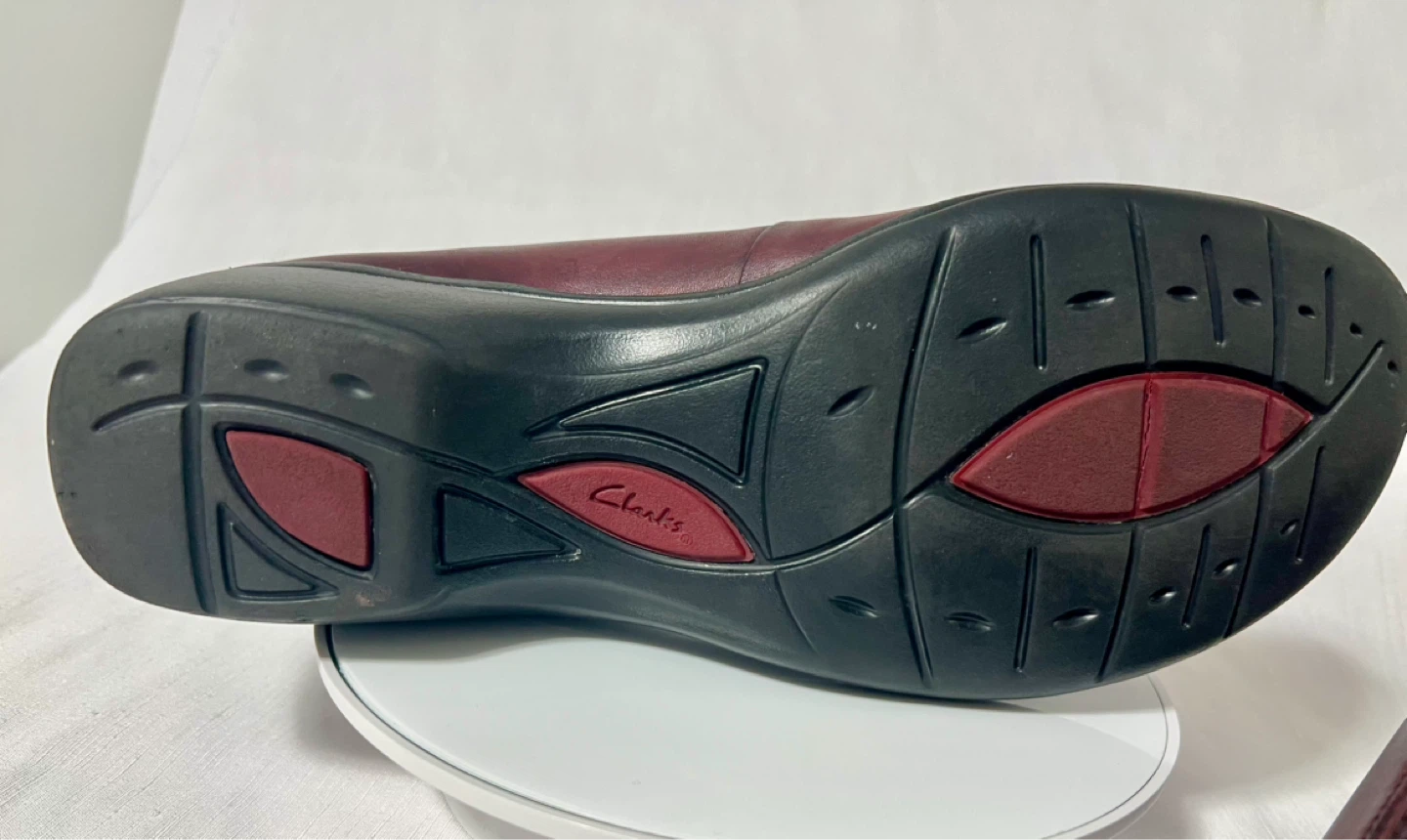 Clarks Women's Burgundy Leather Loafers - photo 4