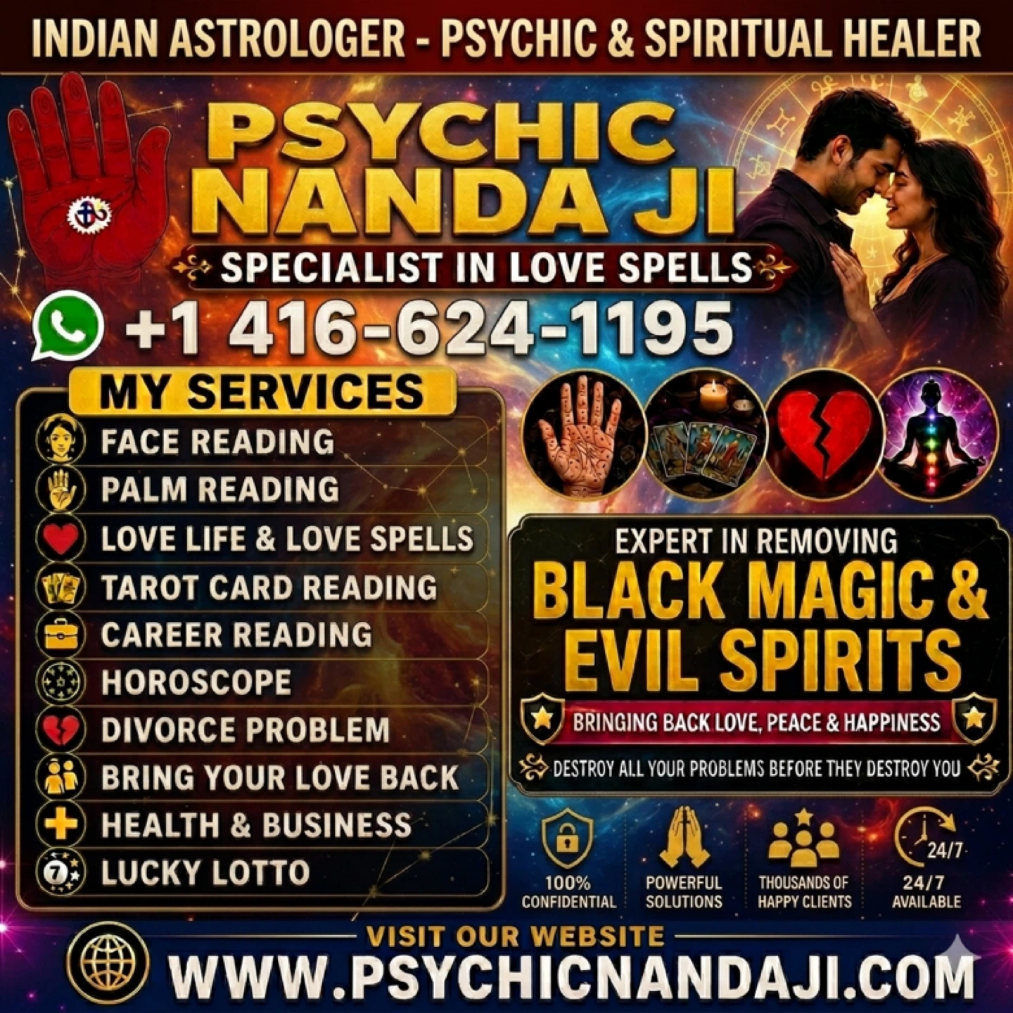 Indian best astrologer & psychic in Toronto - Psychic Nanda ji