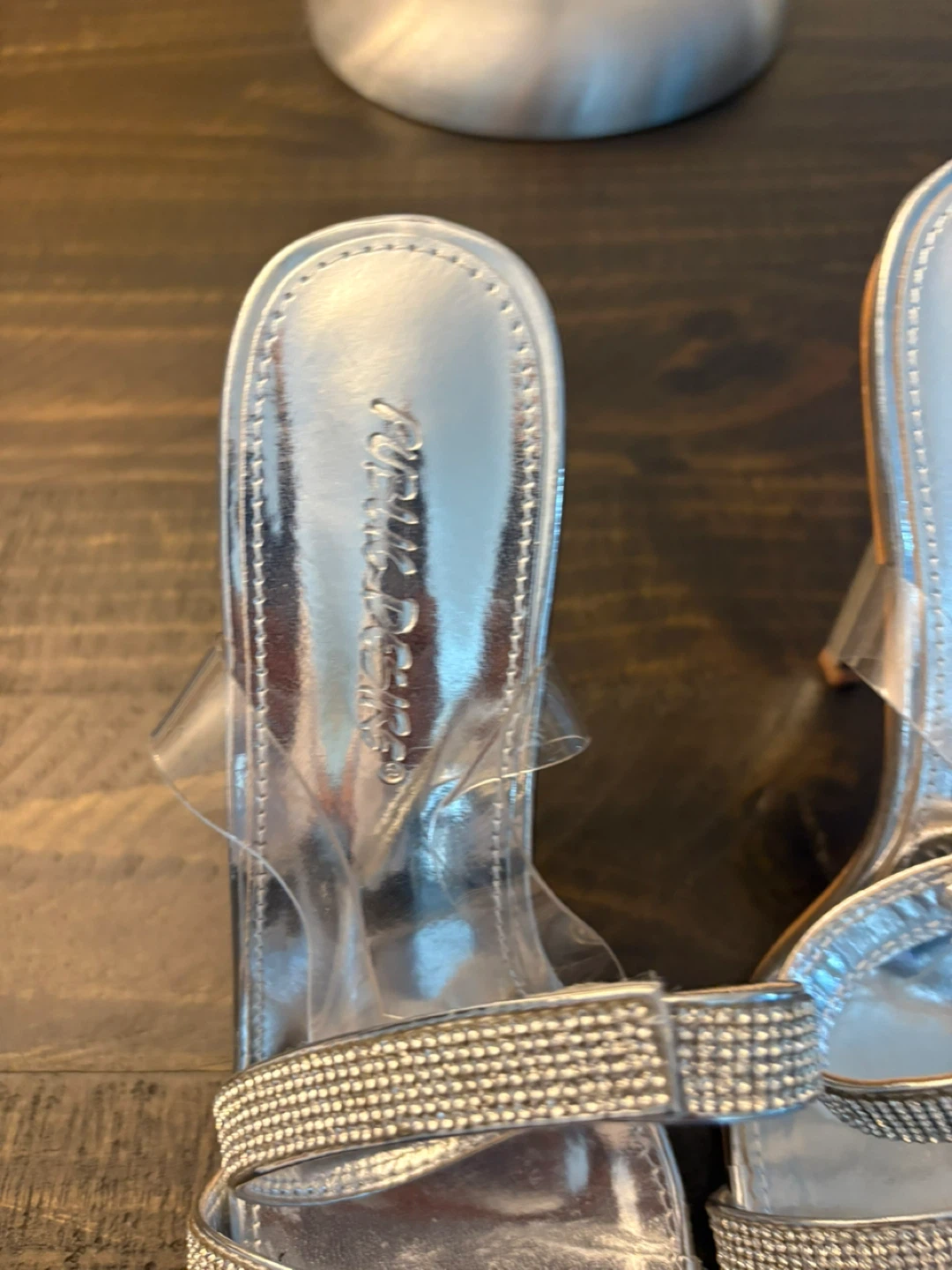 Public desire UK designer shoes silver 7.5 women’s - photo 3