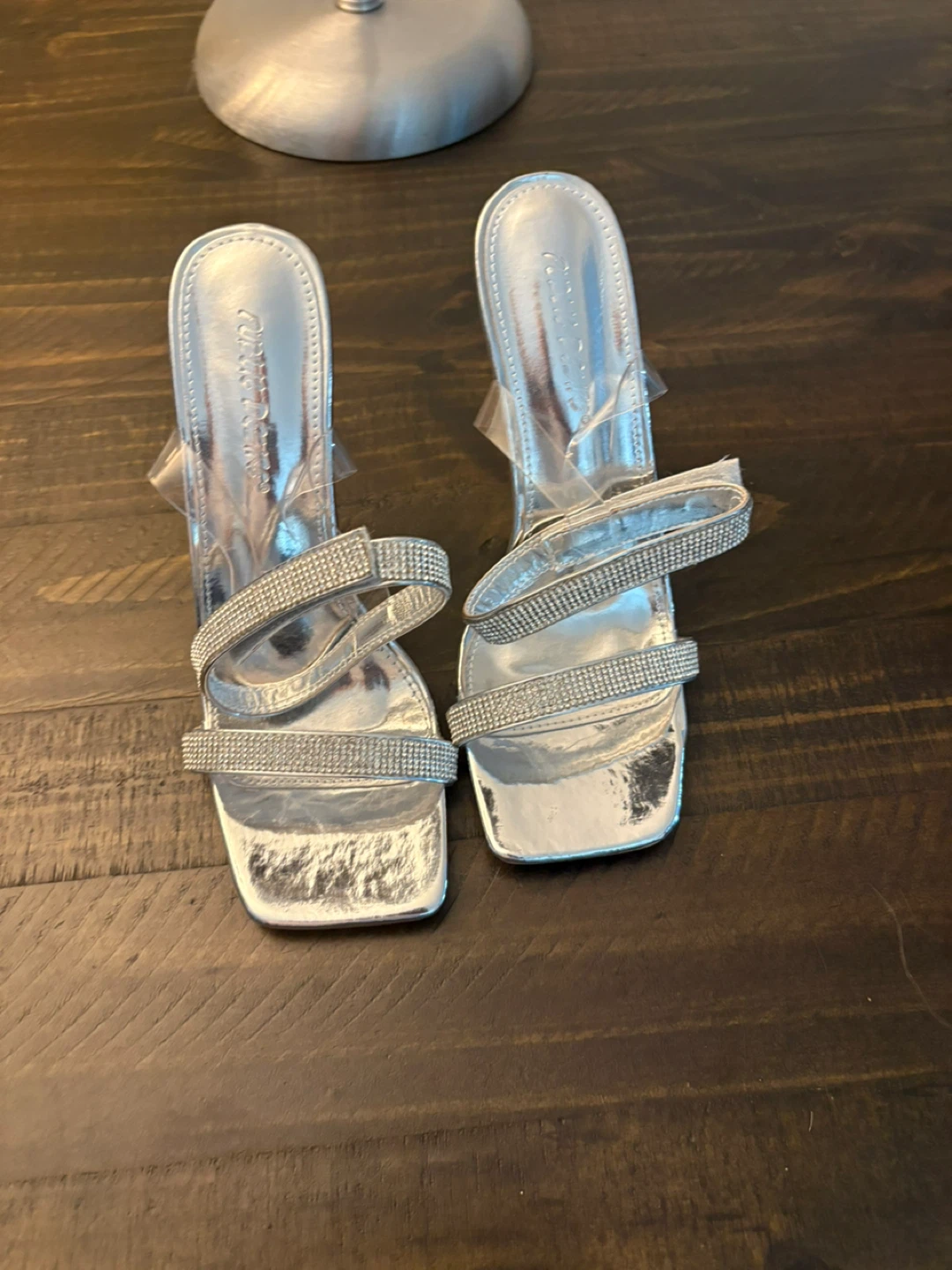 Public desire UK designer shoes silver 7.5 women’s
