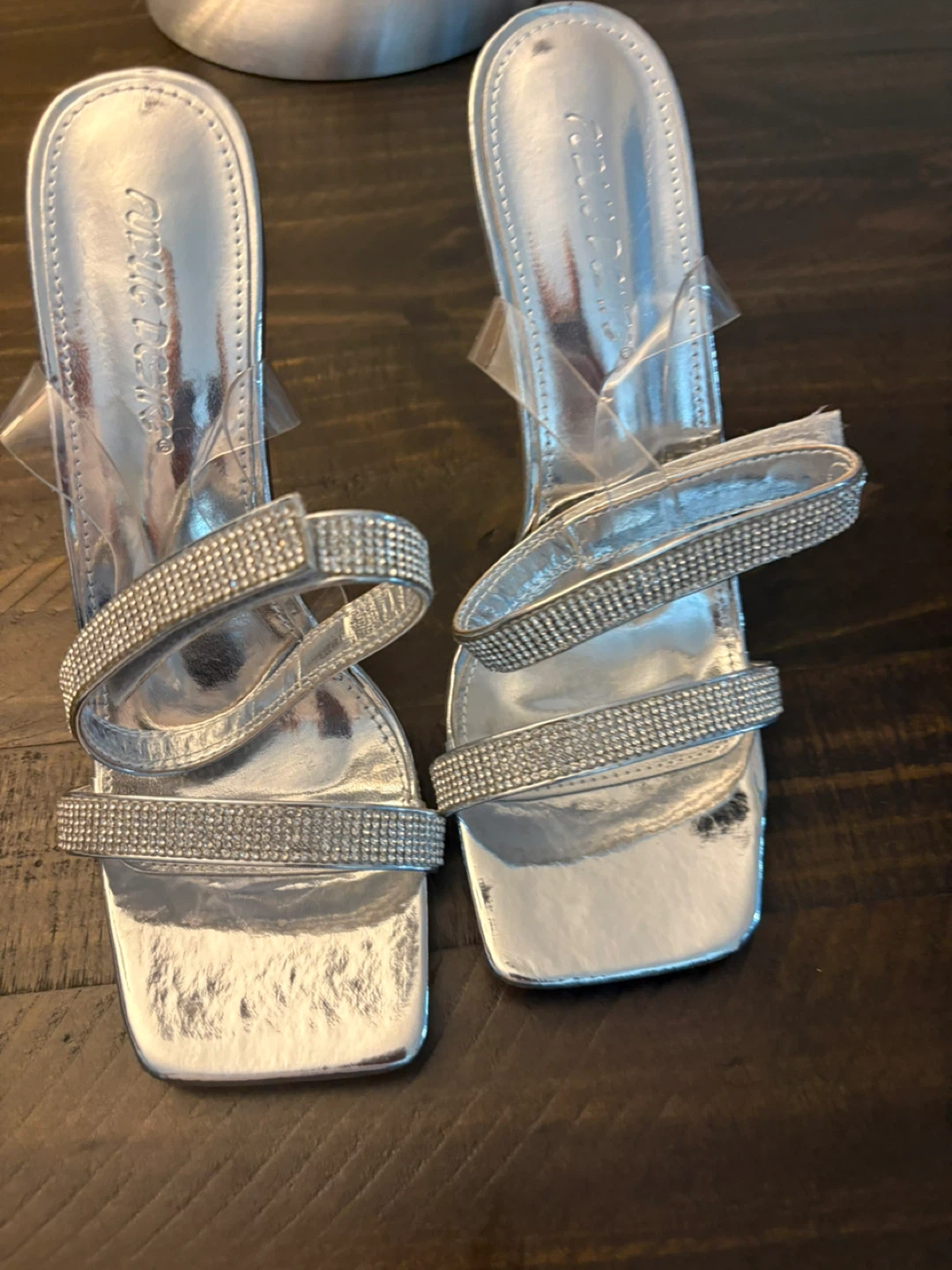 Public desire UK designer shoes silver 7.5 women’s - photo 2