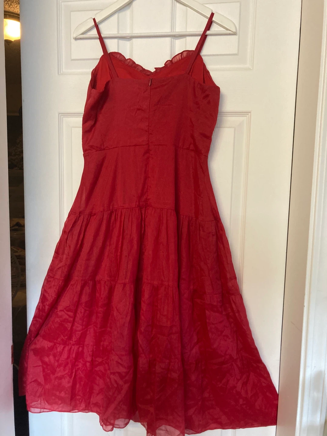 Pink tiered sundress and red dress - photo 5