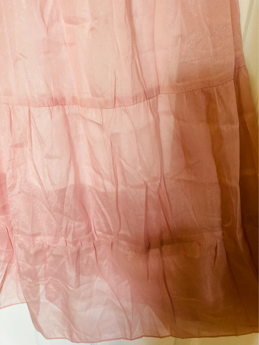 Pink tiered sundress and red dress - photo 2