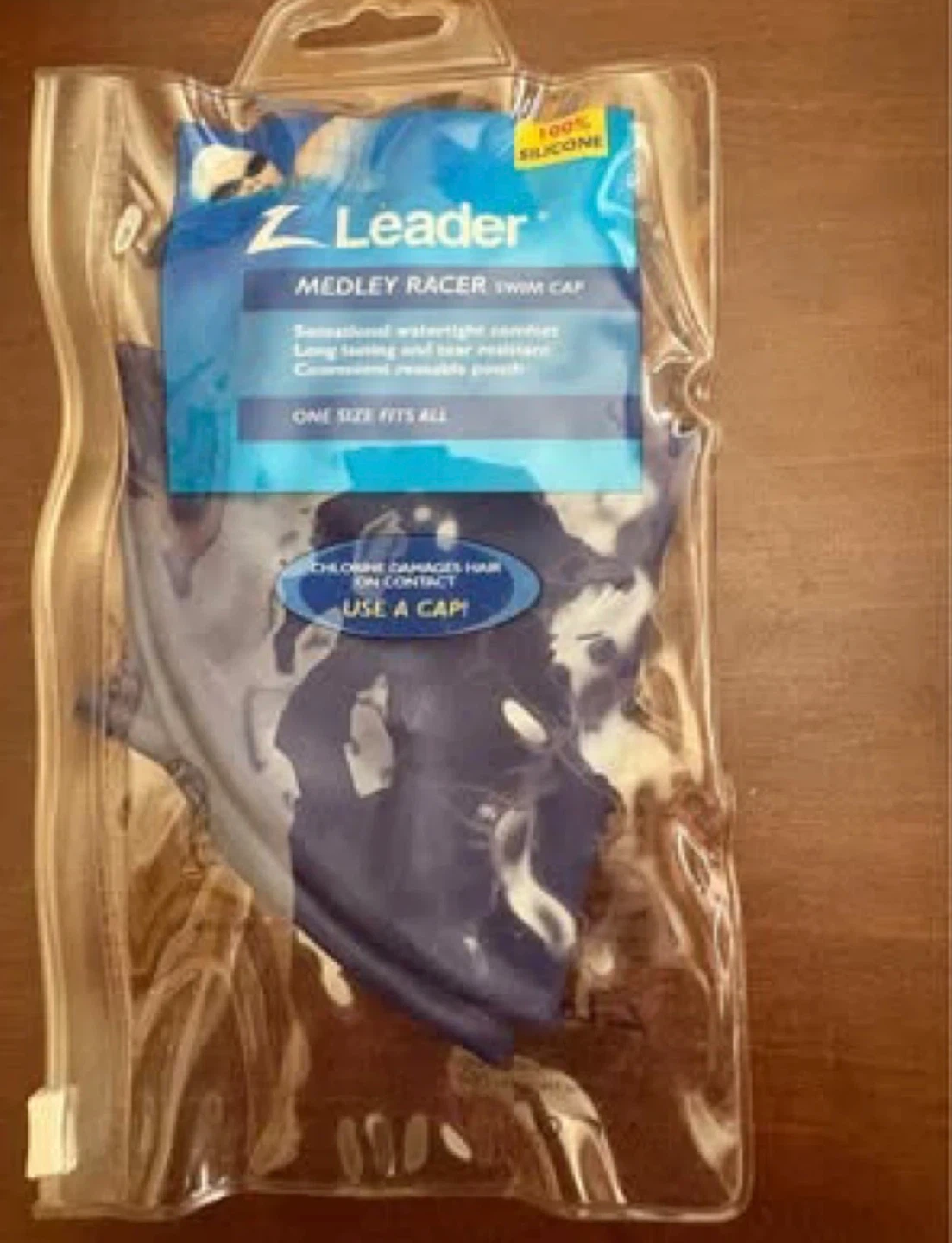 Leader medley racer swim cap-New, Free