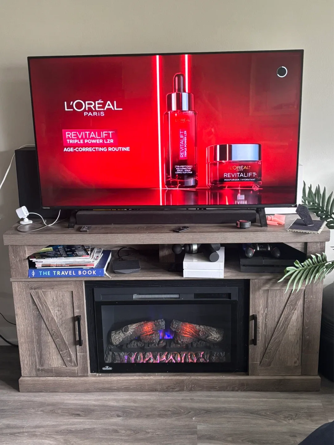 TV Stand with Fireplace
