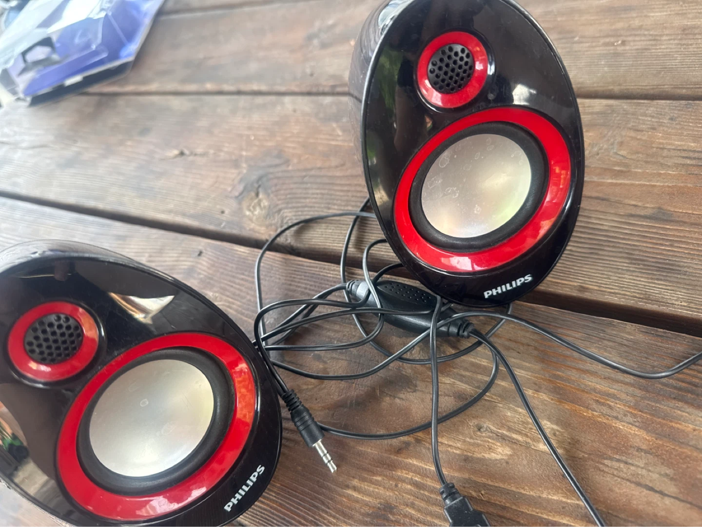 Philips Black & Red Computer Speakers - photo 3