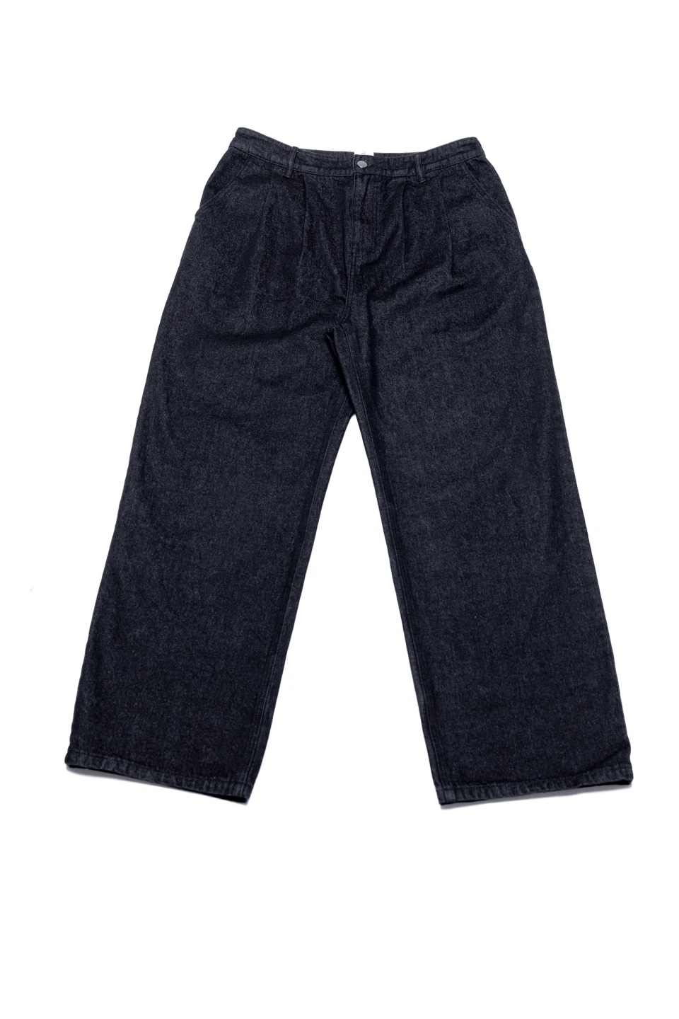 Dark Wash Pleated Wide-Leg Jeans - photo 5