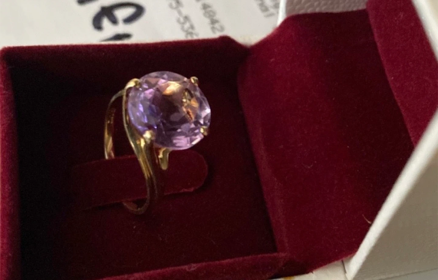 Amethyst 10K Gold Ring - photo 2