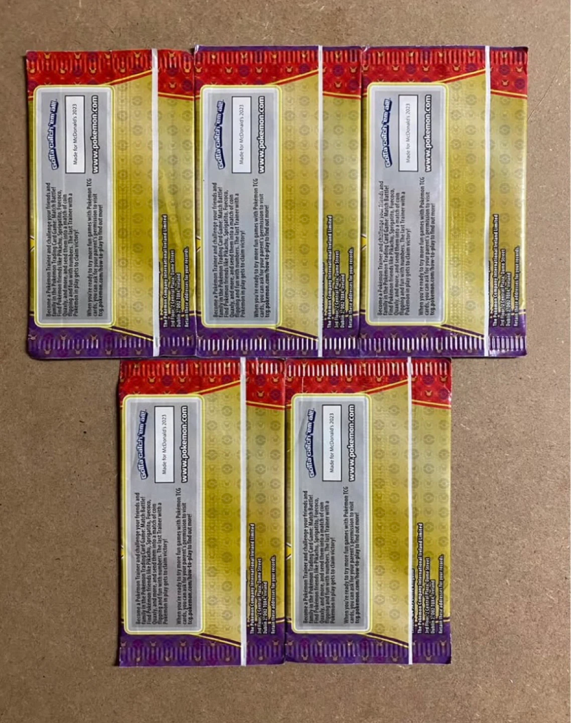 Pokemon Matcha Battle 2023 McDonalds Packs - photo 2