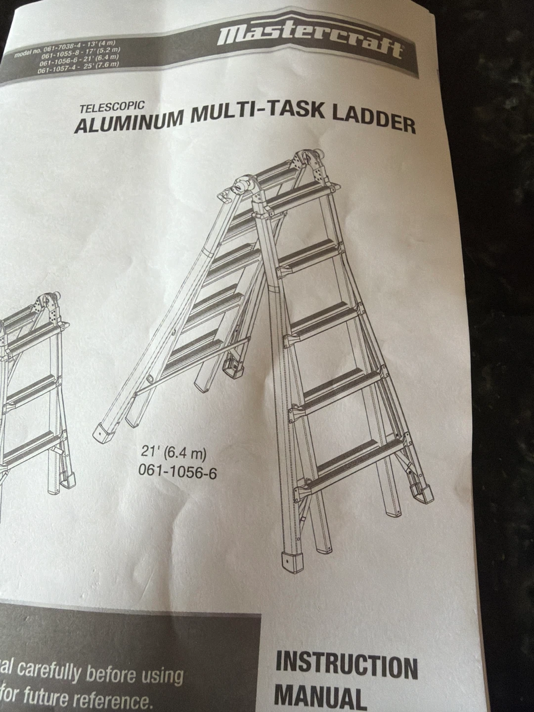 Mastercraft Telescopic Aluminum Multi-Task Ladder