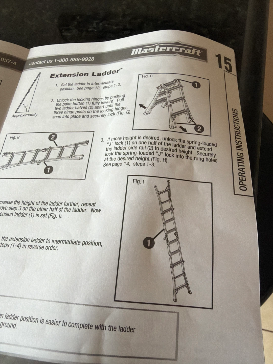 Mastercraft Telescopic Aluminum Multi-Task Ladder - photo 3