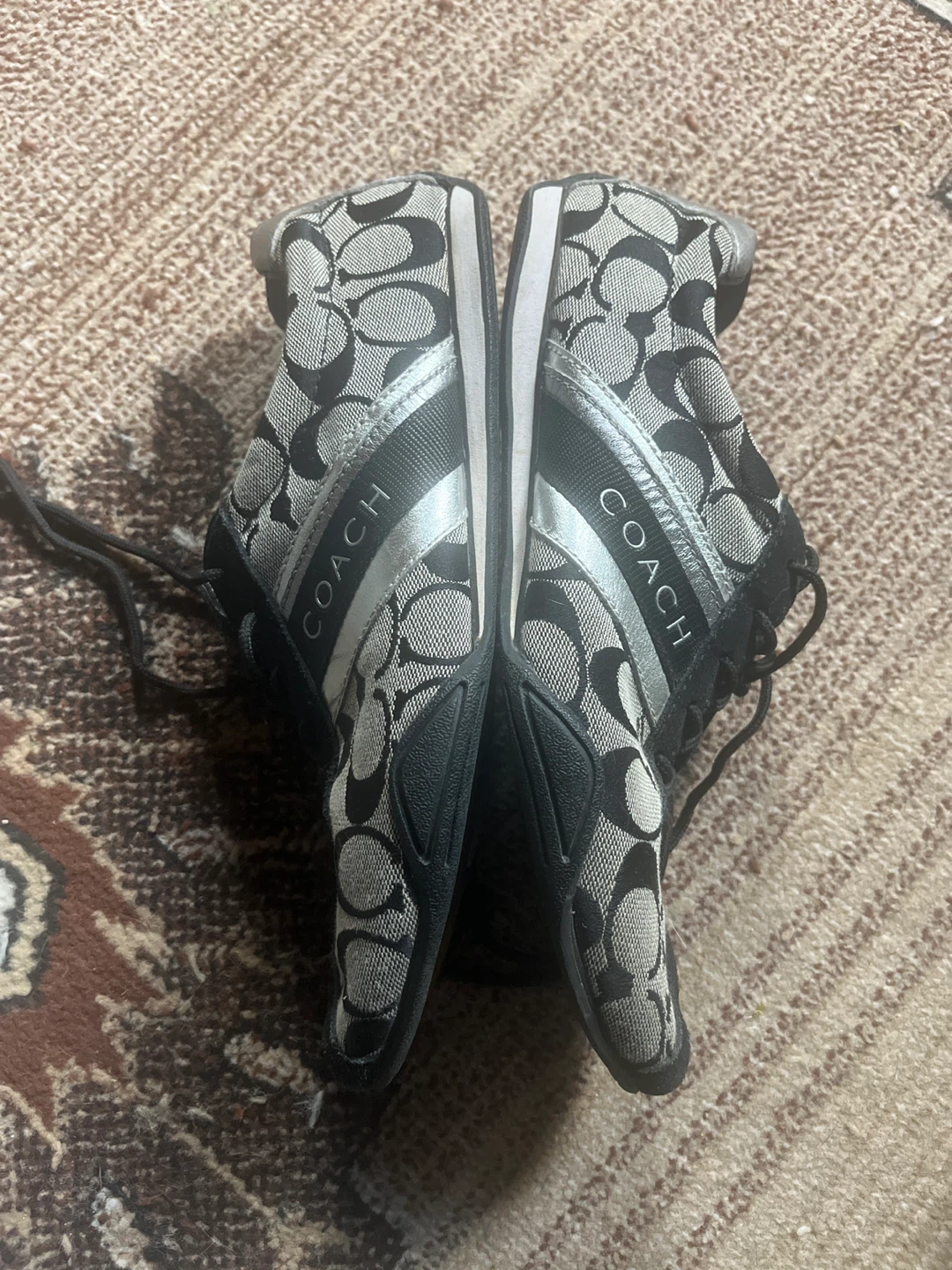 Coach Signature Pattern Sneakers - photo 4
