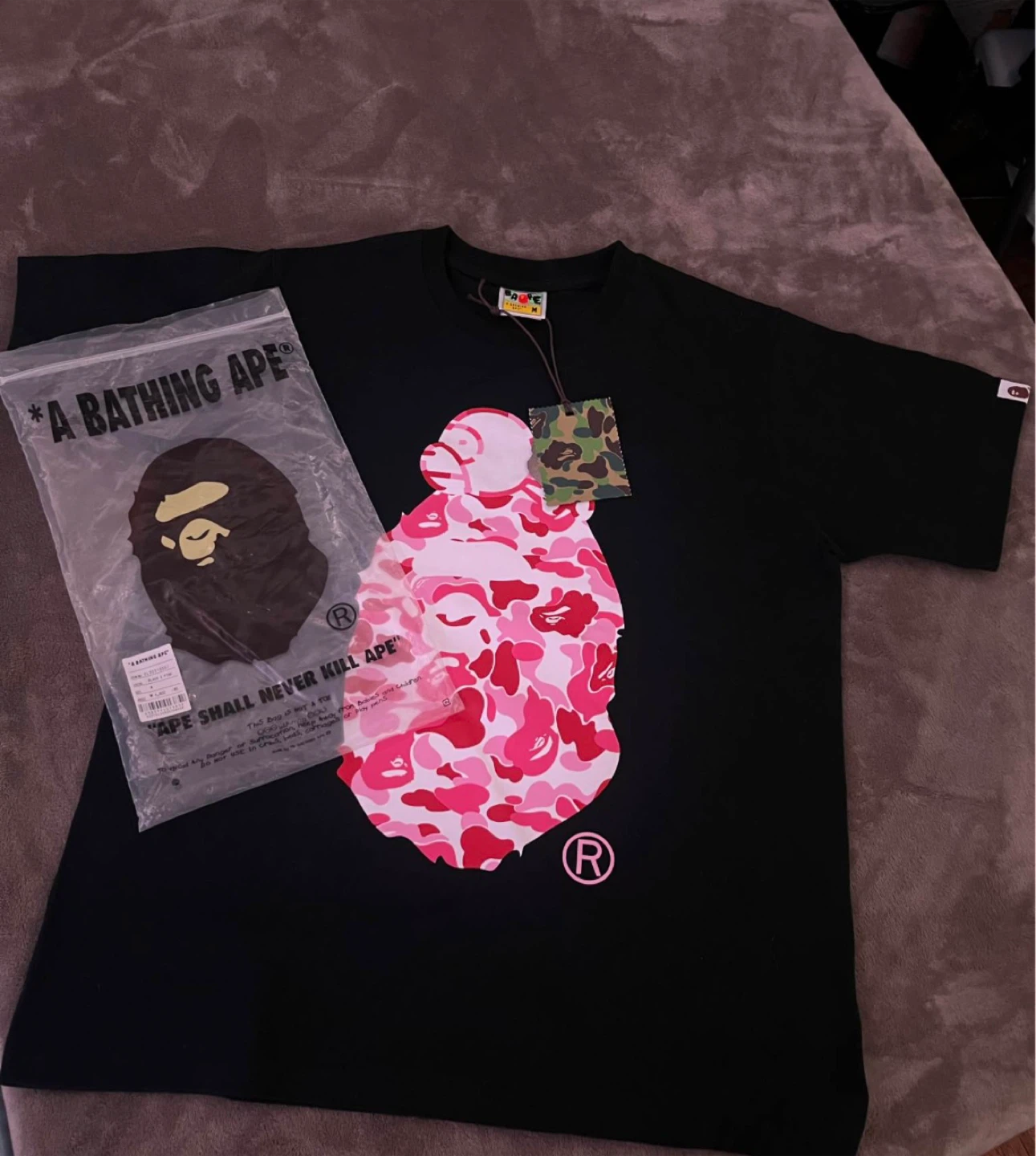 Bape Pink Camo T-Shirt