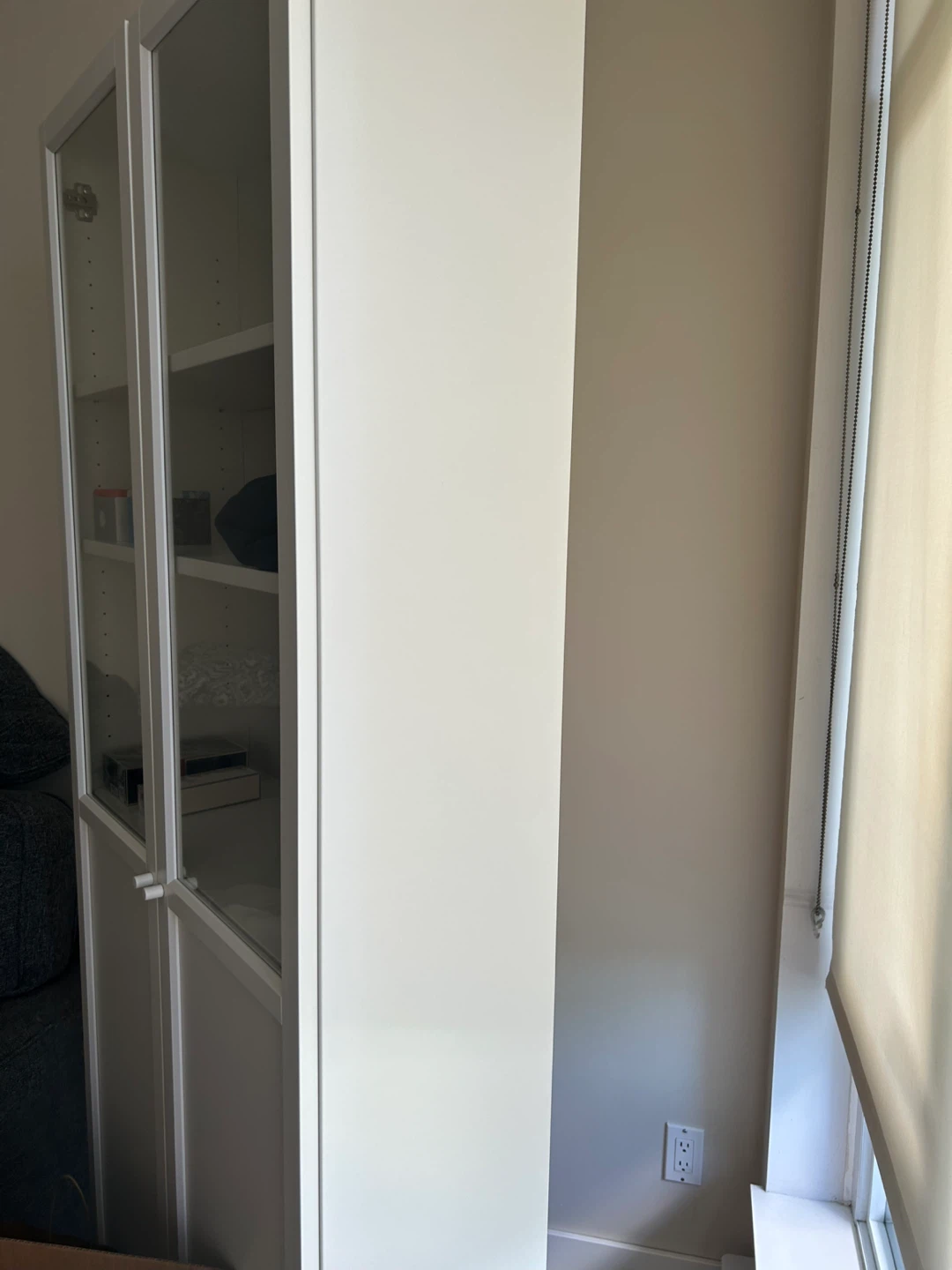 IKEA BILLY / OXBERG Bookcase with Glass Doors - White - photo 2