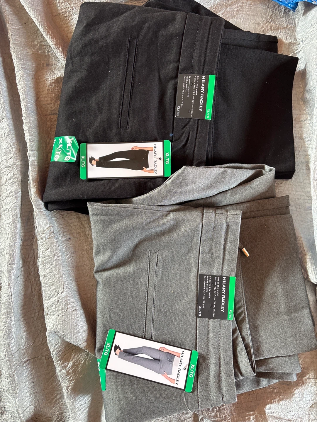 Hilary Radley XL/TG Black Narrow Leg Pants