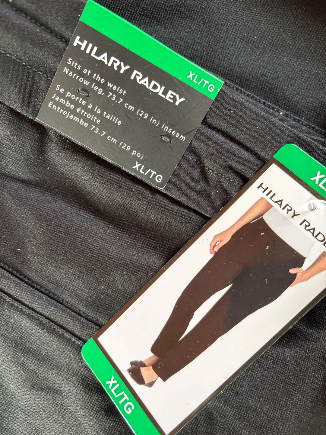 Hilary Radley XL/TG Black Narrow Leg Pants - photo 2
