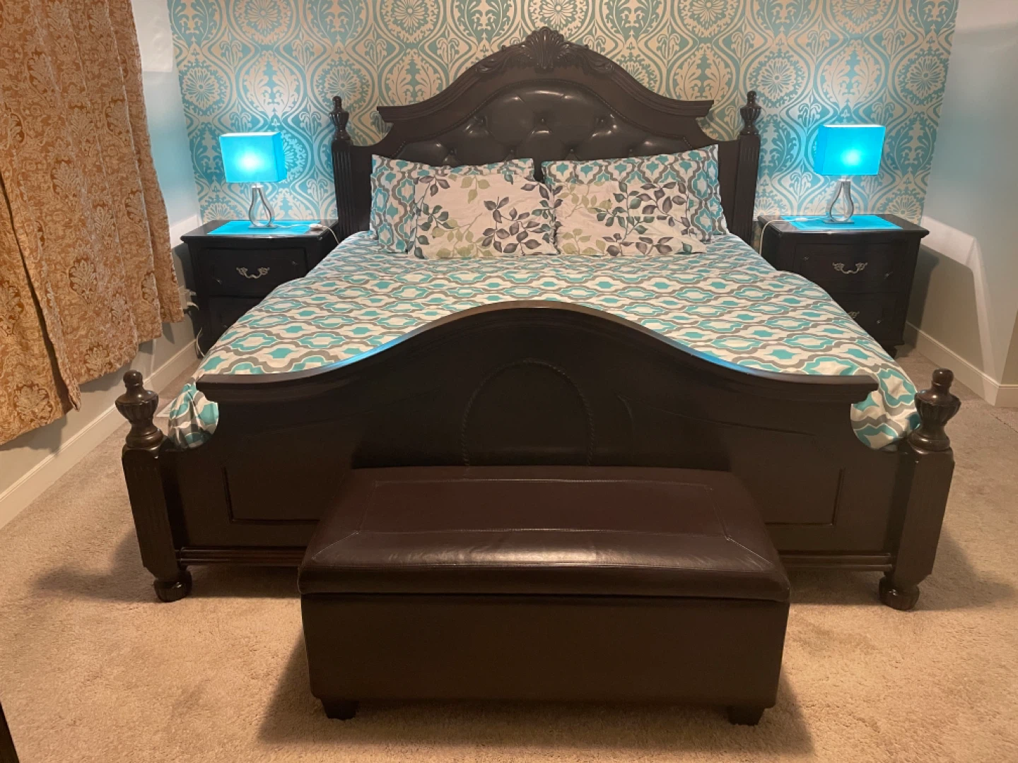 King size Bed set - 5 piece- OBO