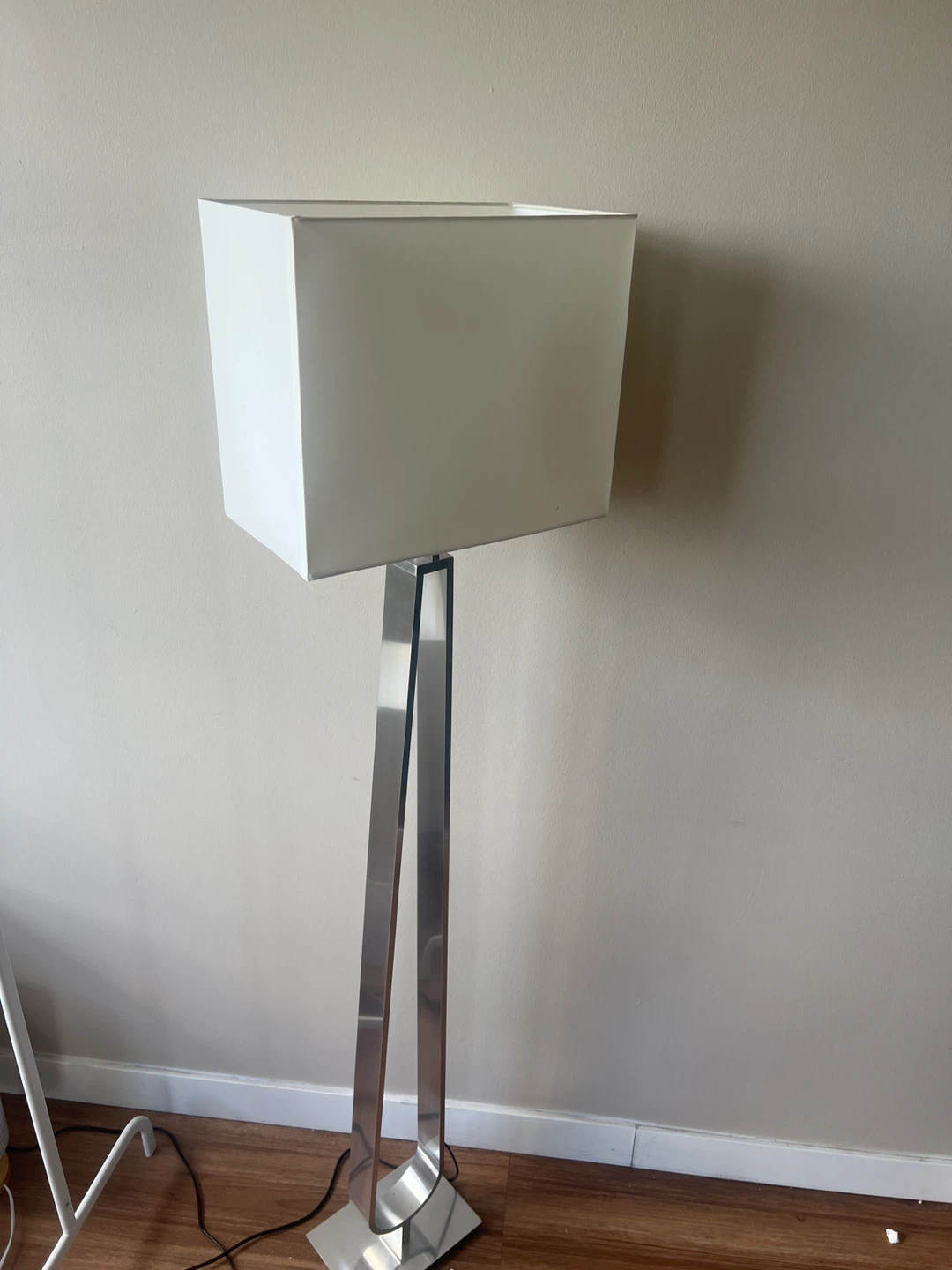 Modern Floor Lamp with White Shade