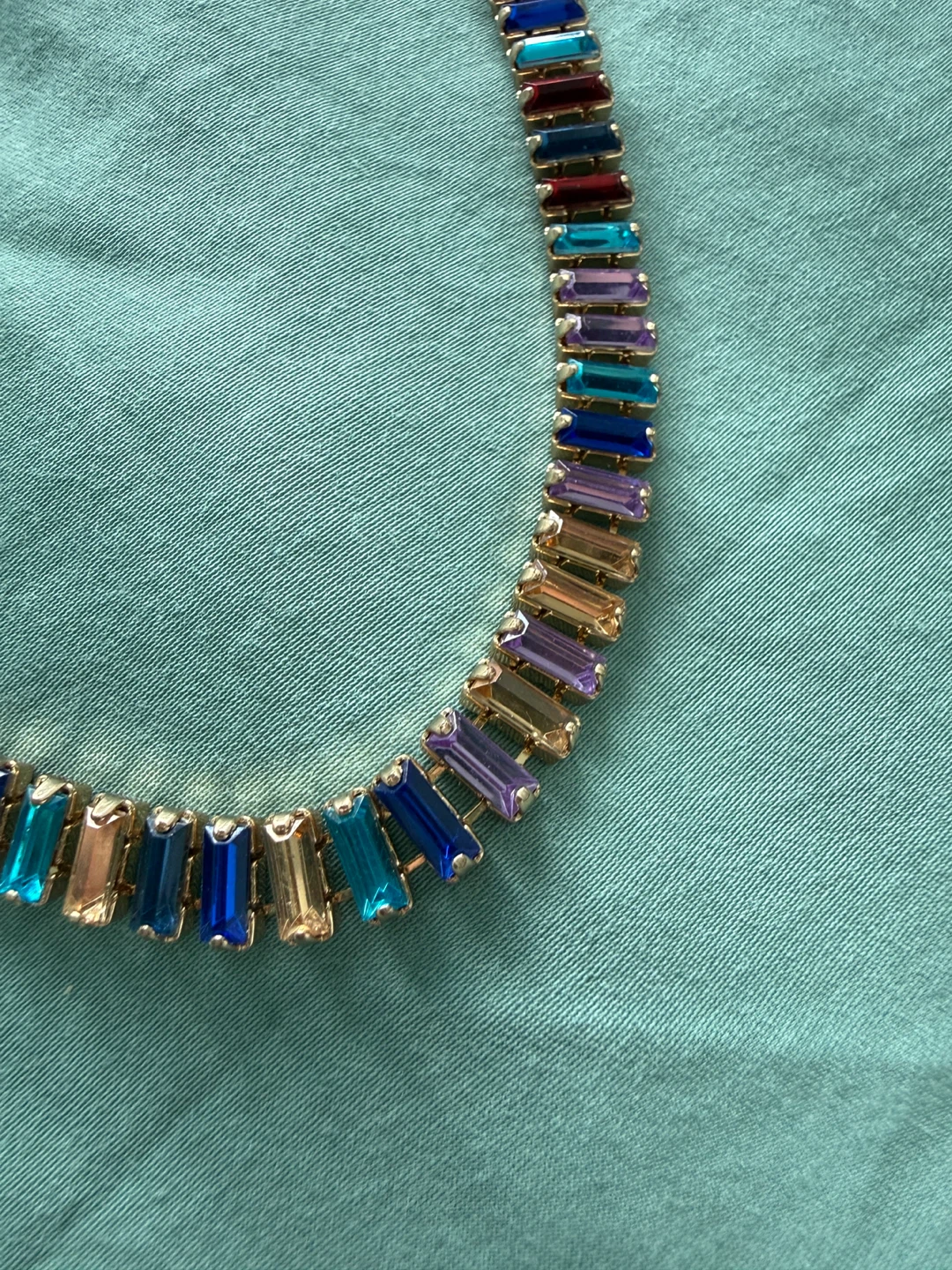 Colourful Gemstone Choker Necklace - photo 2