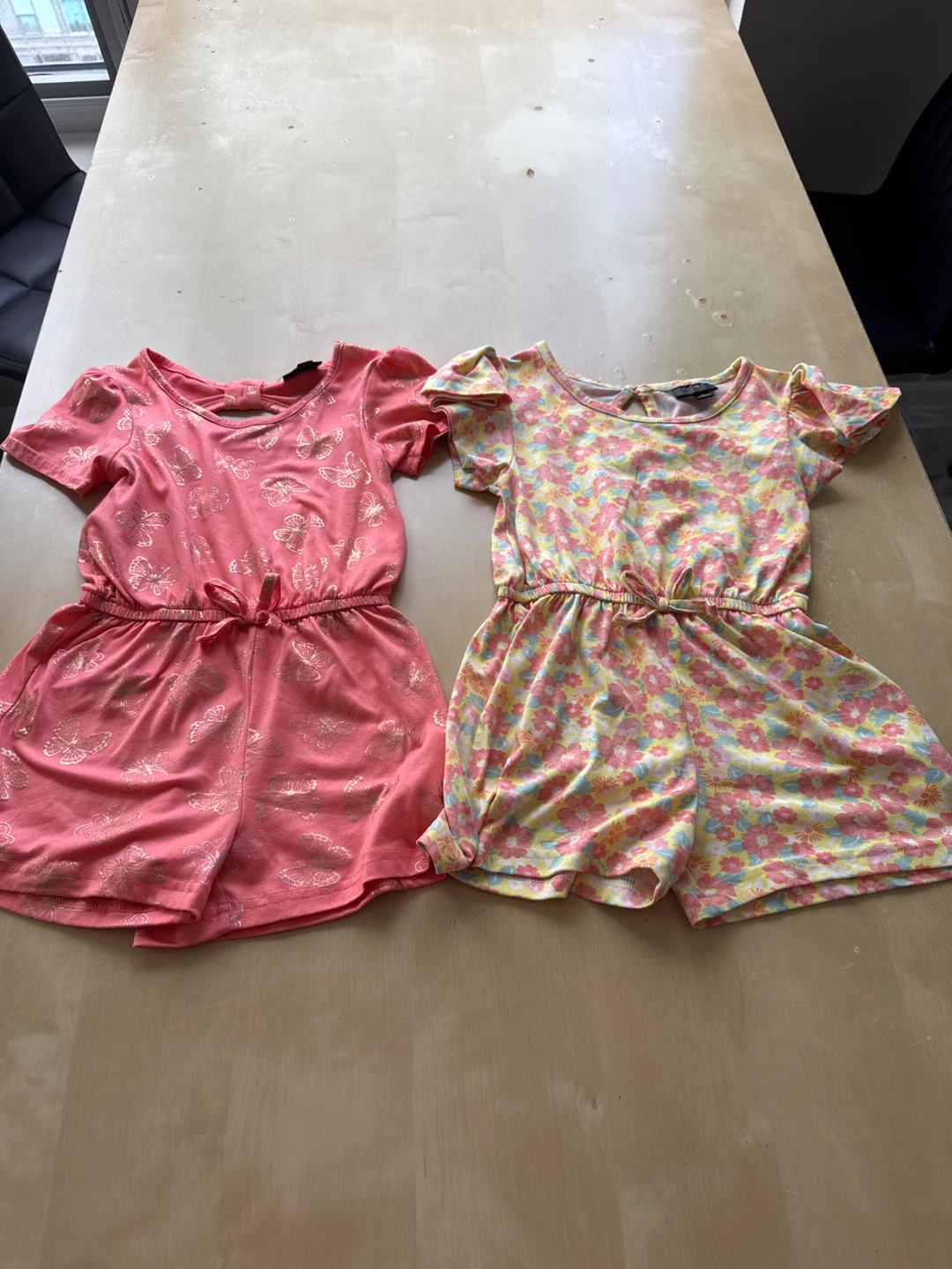 Girls' Rompers Bundle - Butterfly & Floral Prints