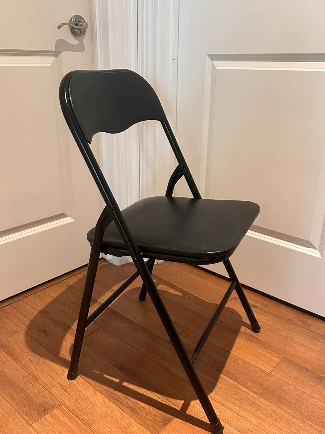 Set of 3 Black Folding Chairs