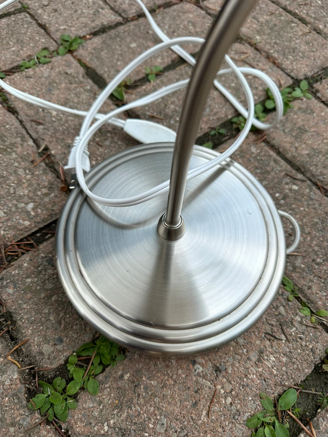 IKEA Brushed Nickel Desk Lamps with White Frosted Shades - photo 5