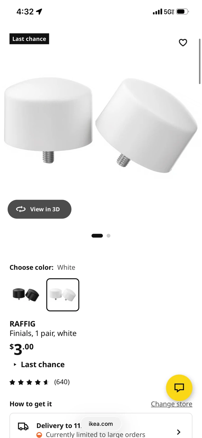 IKEA LILL Curtains & RÄCKA Curtain Rod Set - photo 5