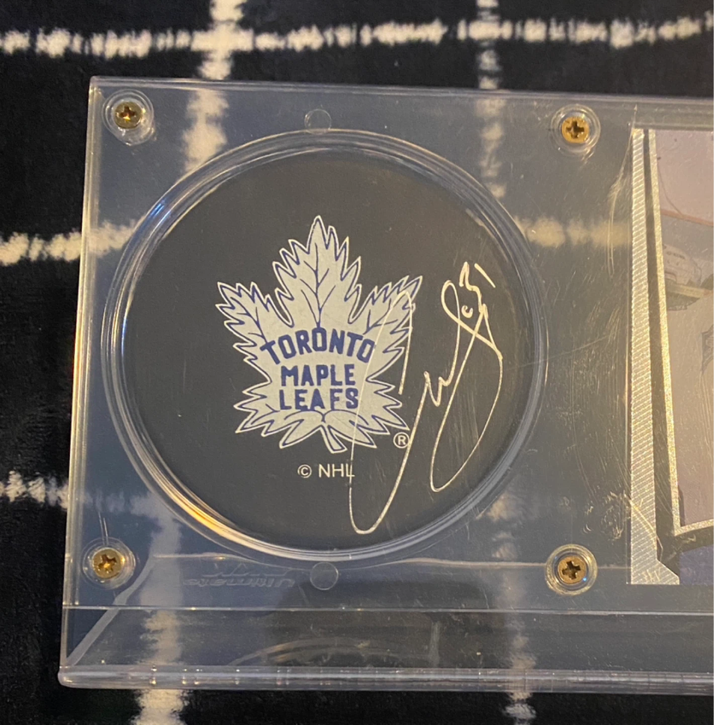 Curtis Joseph (Kujo) Signed Toronto Hockey Puck