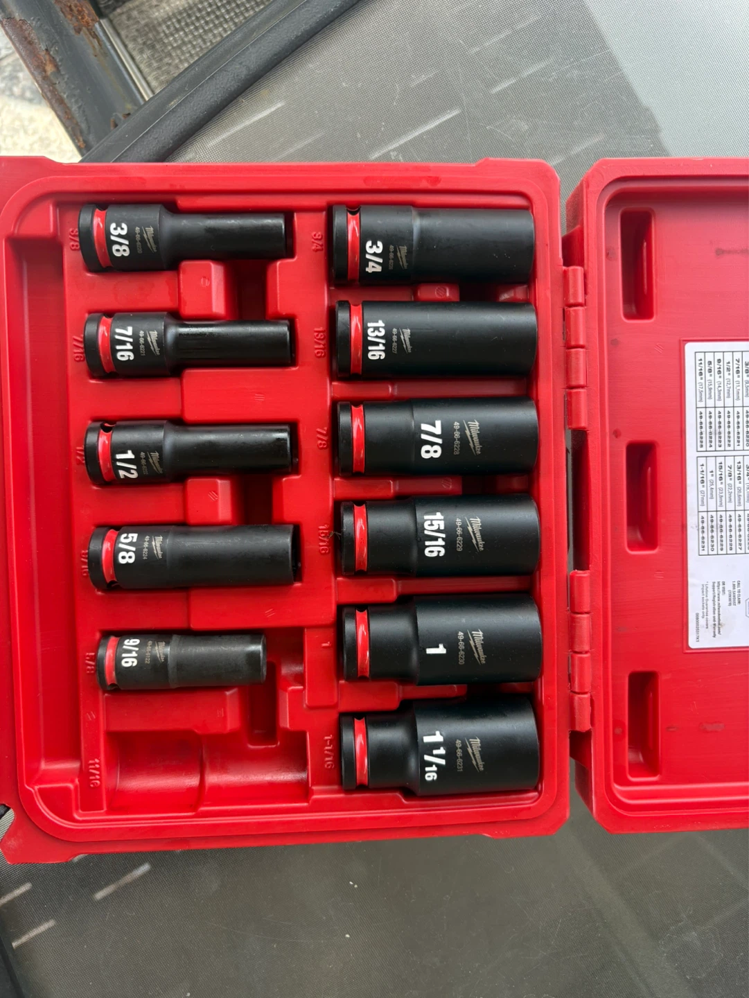 Milwaukee 1/2" Drive Deep Impact Socket Set - photo 2