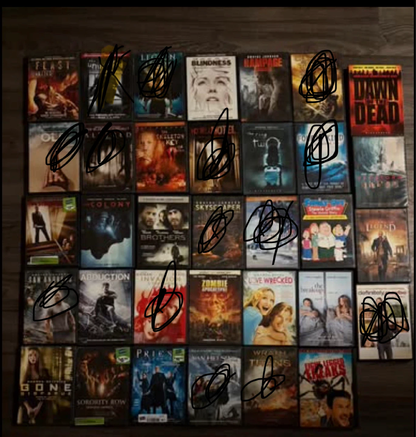 20 Assorted DVD Movies Lot (Horror, Action, Comedy)