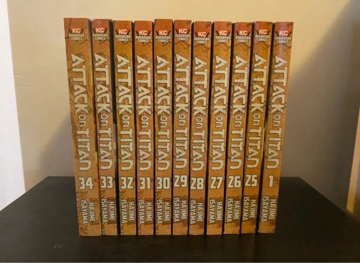 Attack On Titan Manga Volumes 25-34 & 1