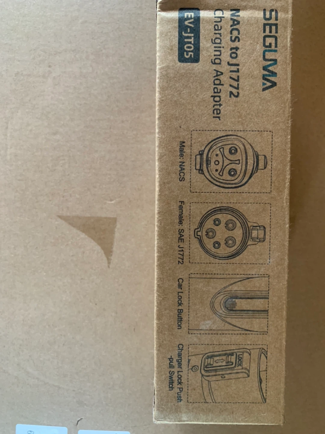 SEGUMA NACS to J1772 Charging Adapter EV-JT05