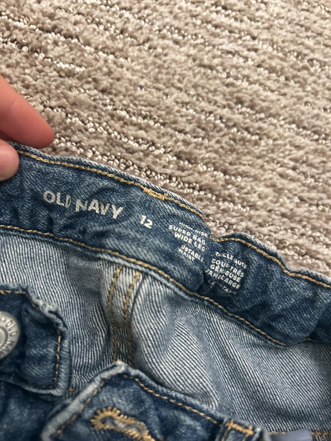 Old Navy Blue Wide Leg Jeans - Size 12 - photo 2