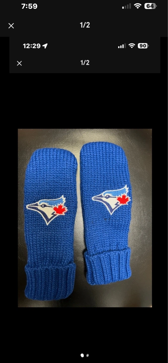 Toronto Blue Jays Knit Mittens