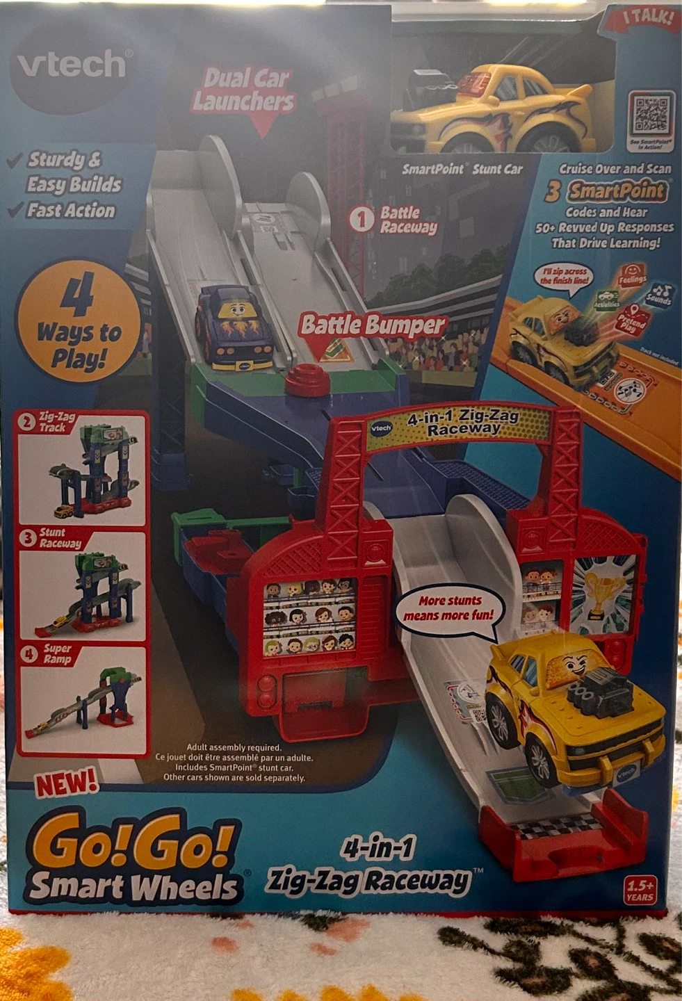 VTech Go! Go! Smart Wheels 4-in-1 Zig-Zag Raceway - photo 2