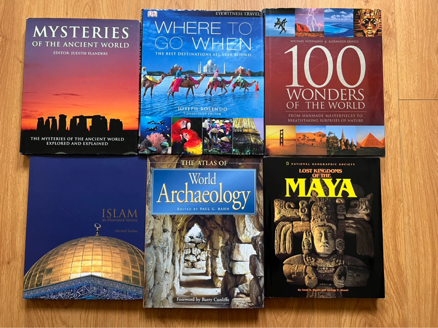 Hardcover History and Geography Books ($20 each)