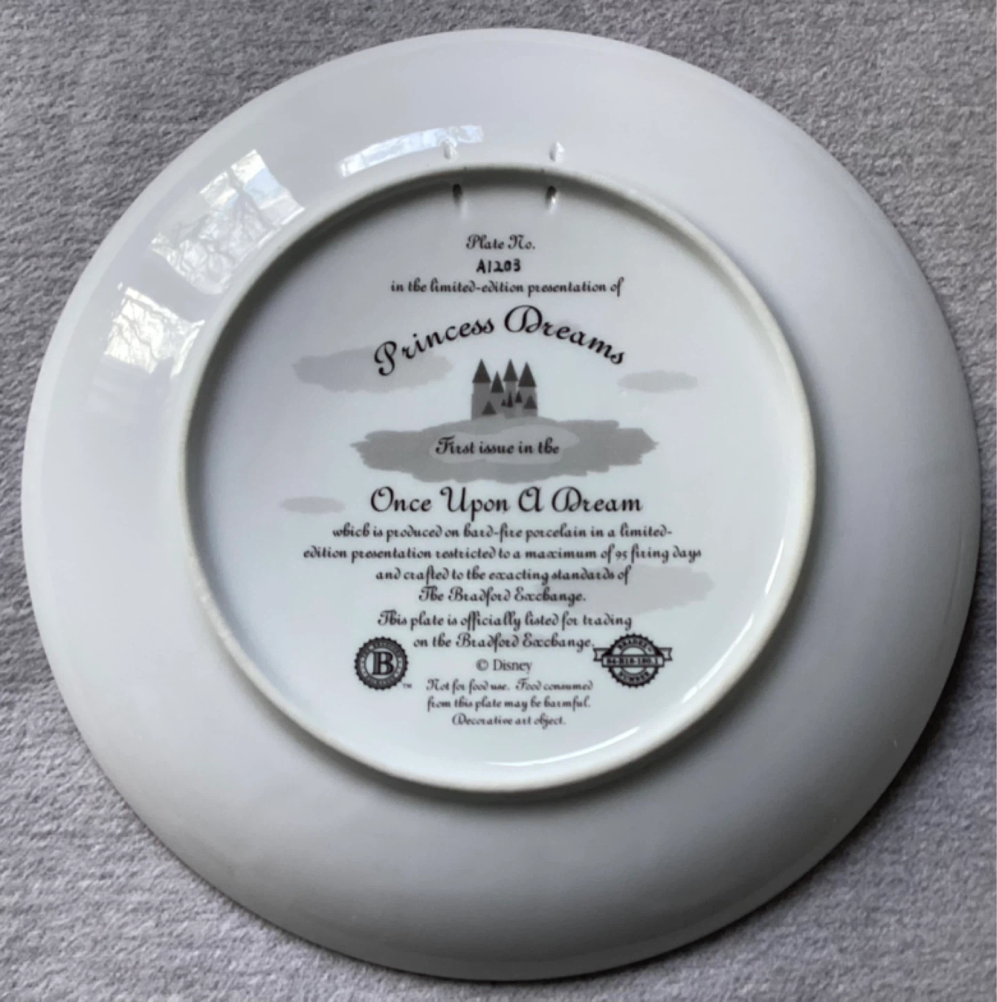 Disney ‘Princess Dreams’ 12” Collector Plate - photo 2