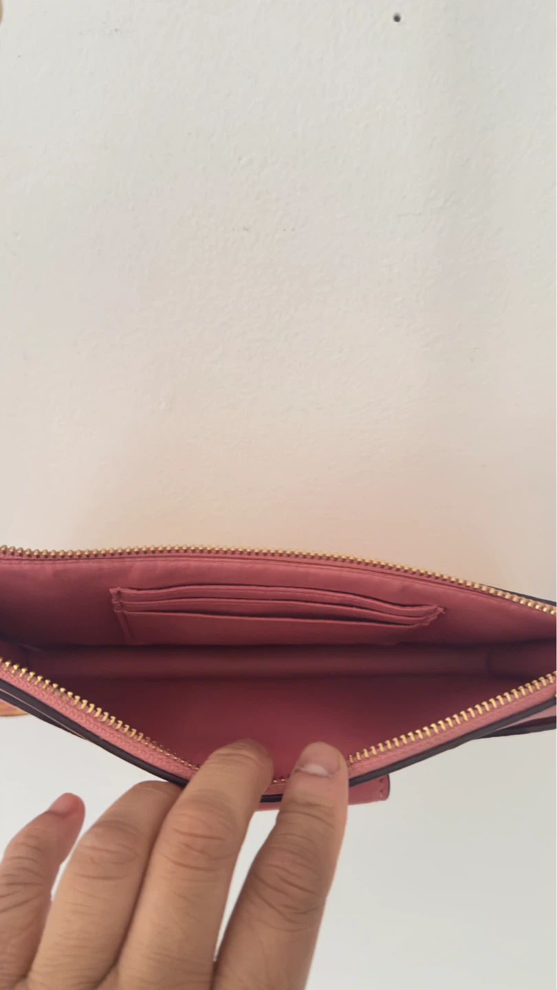 Coach Pink Plaid Crossbody Bag with Coin Pouch - photo 3