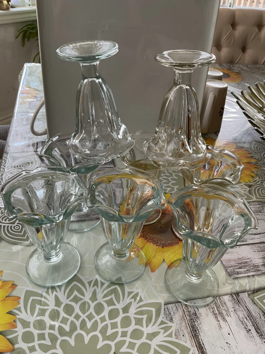 Set of 8glass sundae dishes - photo 2